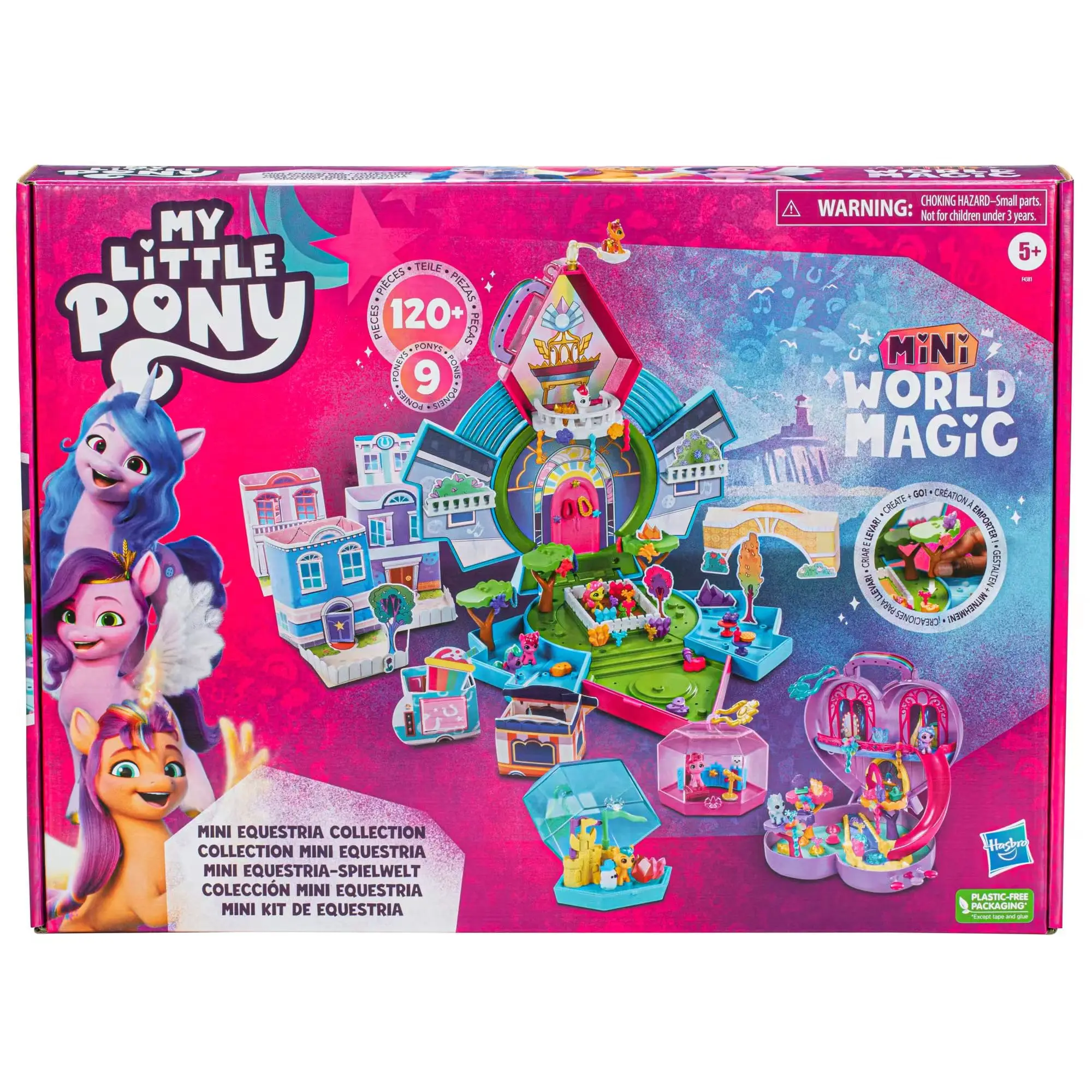 

Hasbro My Little Pony Mini Equestria Collection World Magic Play House Doll Gifts Toy Model Anime Figures Collect Ornaments