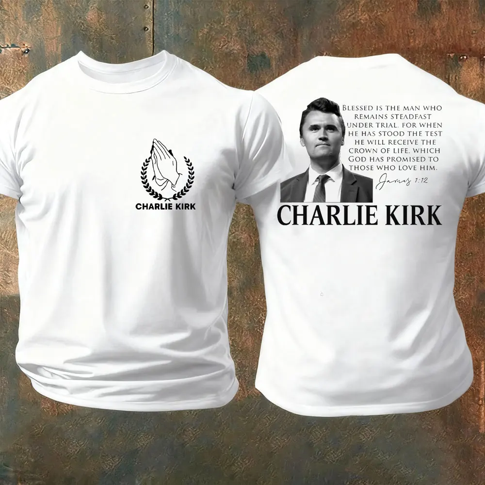 Charlie Kirk Shirt A True Patriot USA Men Women Short-sleeved Shirt Make America Great Turning Point Patriot Tshirt Men Clothing