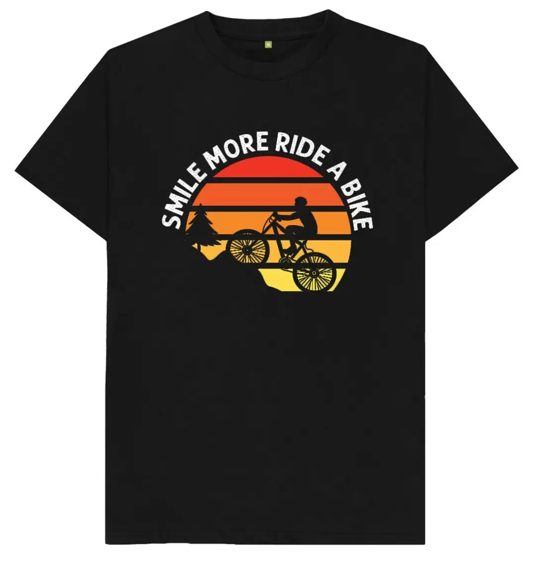 Sonríe más paseo una camiseta de bicicleta Mtb