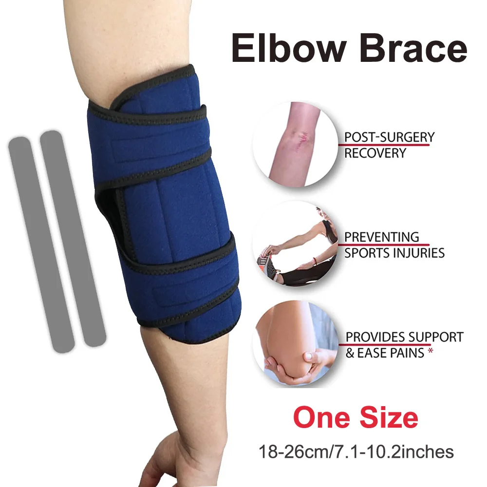 Premium Adult Elbow Immobilizer Stabilizer Support Brace- Cubital Tunnel Splint for Sleeping - Ulnar Nerve, Tennis, Tendonitis