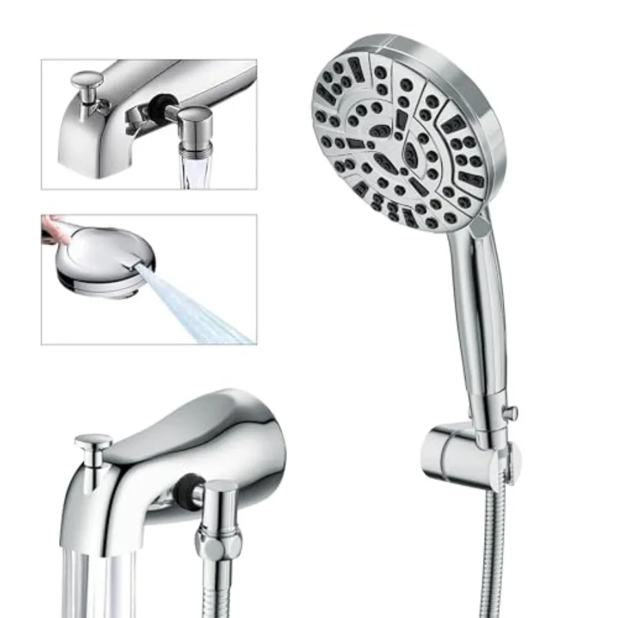 

Душевая лейка для ванны с переключателем режимов, 10 режимов, высокое давление, ручной распылитель для ванны с функцией распыления