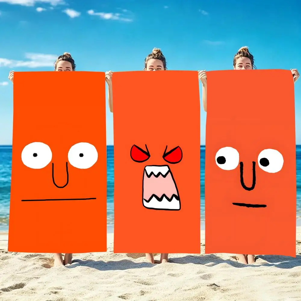 Artist Jean Jullien Towel Microfiber beach towel, quick-dry, sand-free, ultra-fine fiber, super soft.