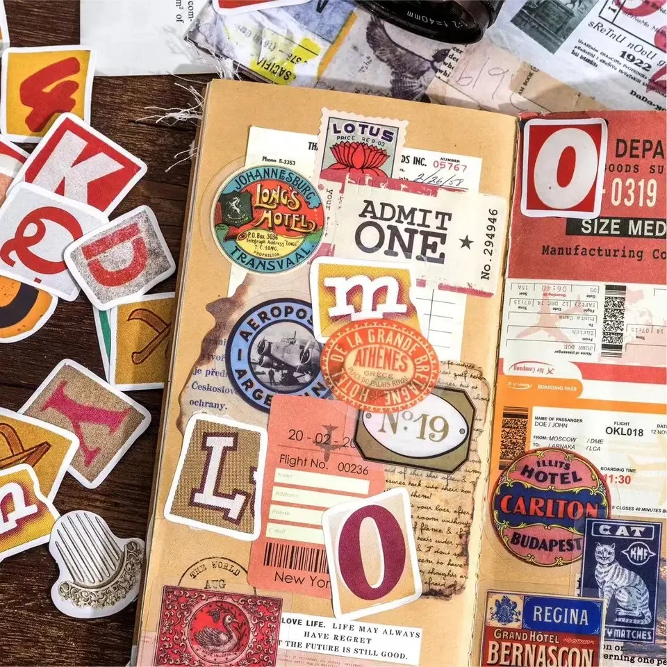 Retro Letters Kleurrijke Engelse brief Stickers DIY Student Briefpapier Notebook Dagboek Journal Sticker Voor Scrapbooking Planners
