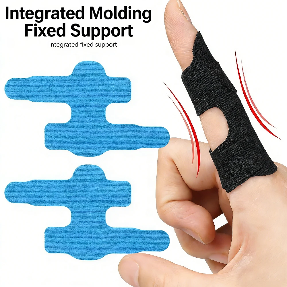 10/20/30Pcs Precut Kinesiology Tape for Thumb Finger Support & Stability, Elastic Breathable Hypoallergenic Latex-Free Tape
