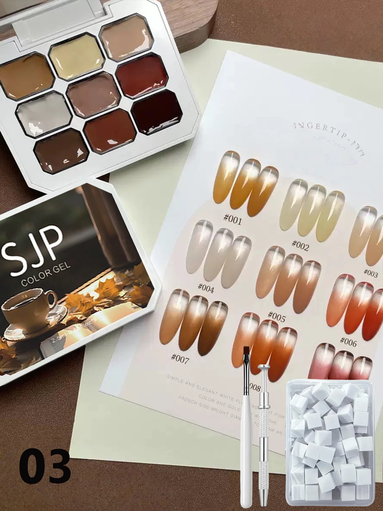 9 สีทึบเล็บเจล, สีเขียวสดใสสีฟ้าสีเหลืองสีแดงโคลนพุดดิ้งครีมเล็บเล็บจิตรกรรมเล็บชุดพร้อมแปรง