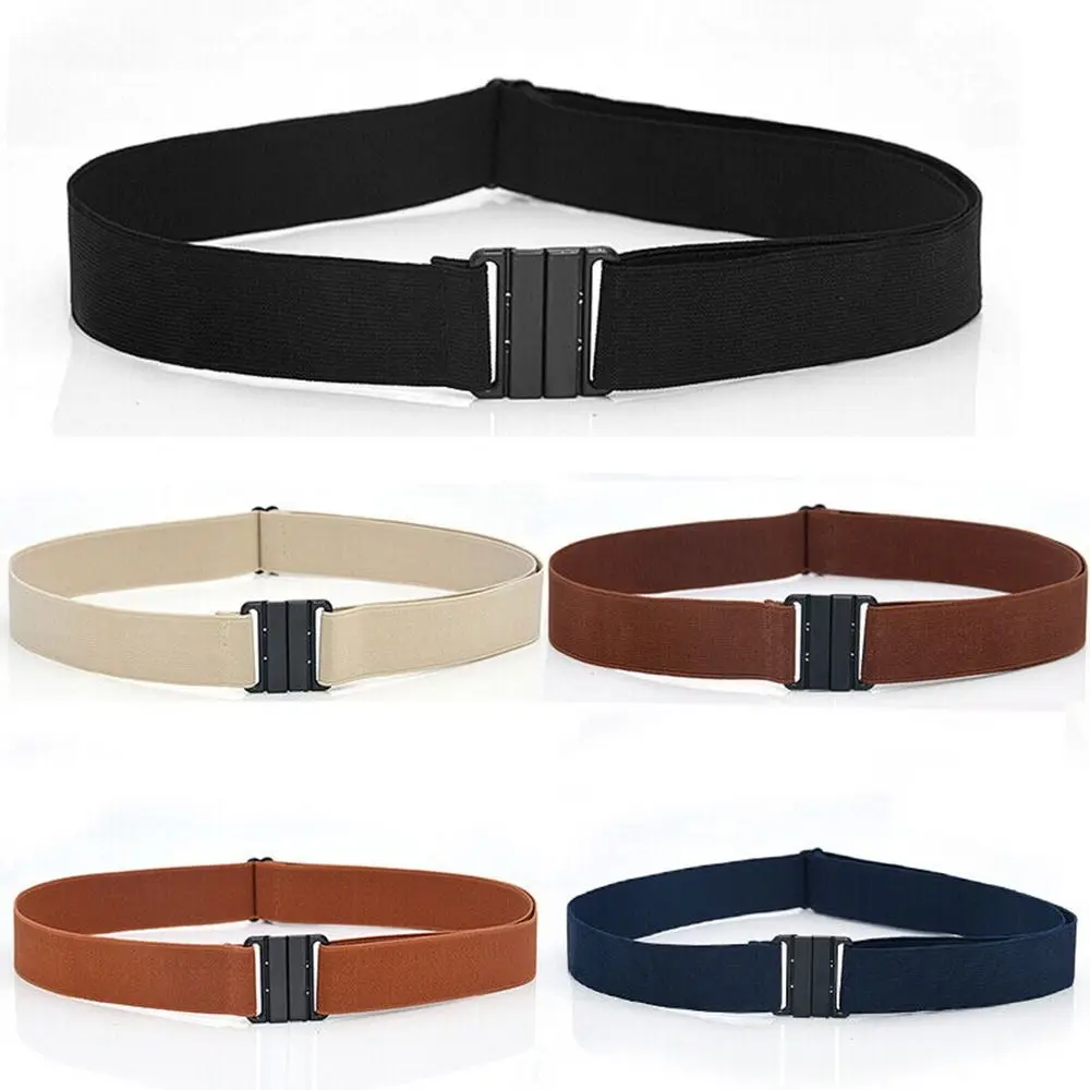 Pasy regulowane elastyczne Retro Stretch pasy płótna pasek Vintage rozciągliwa talia zespół Unisex