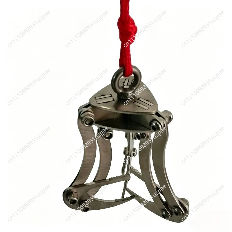 Drone rescue claw, mechanical claw, stainless steel hook, automatic grabbing artifact, compact and portable