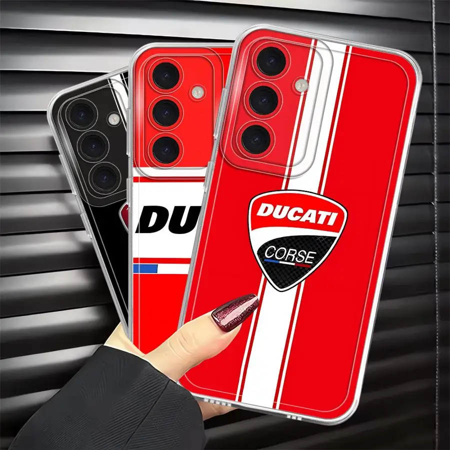 Etui na telefon Samsung Galaxy A36 A13 A14 A15 A56 A73 A54 A34 A35 A55 A23 A25 A33 A26 A24 z motywem motocykli karbonowych DD-ucatiS, miękkie. — zdjęcie produktu 5