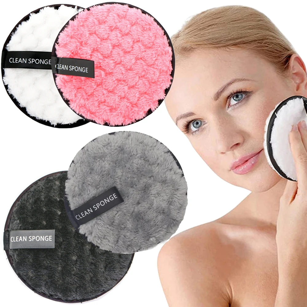 1/4 Removedor de maquillaje reutilizable esponja para limpiar