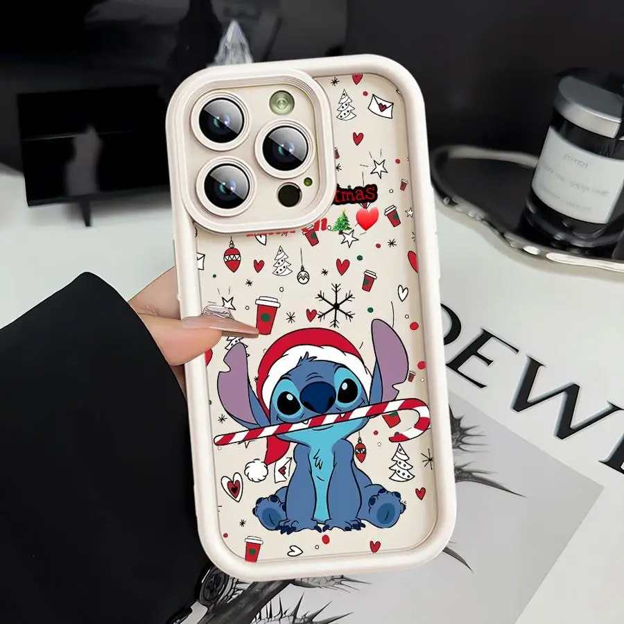 Hot Disneies Christmas Cartoon Stitch Phone Case for Google Pixel 9 8 7 8A 7A Pro XL 4G 5G Soft Silicone TPU Back Cover