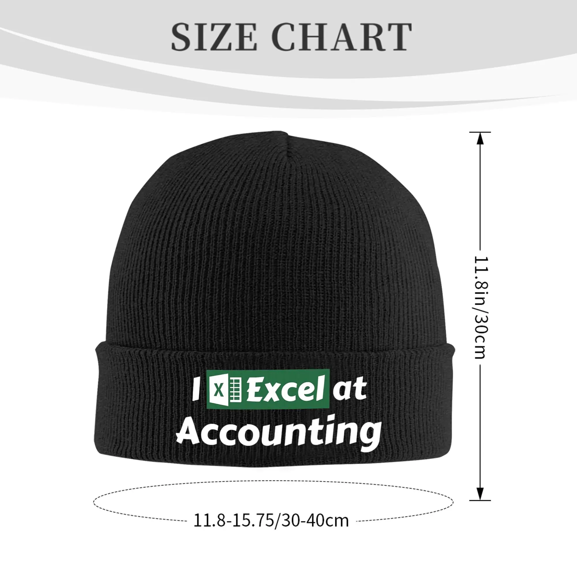 I Excel At Accounting Excel Spreadsheets Winter Skullies Beanies Hat Warm Autumn Knitted Hats Bonnet Caps for Women Men