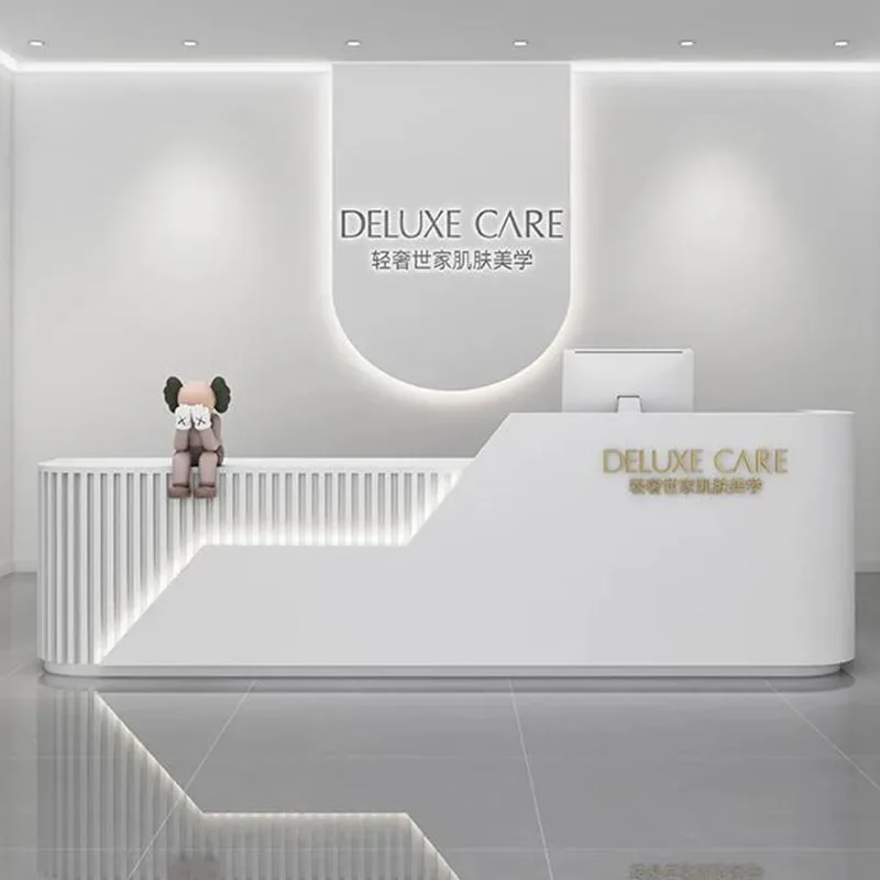 تصميم مكتب الاستقبال منبر مكتب الجبهة المنبر تسجيل البيع بالتجزئة متجر مكافحة الخروج فندق Mostrador أثاث ما بعد الحداثة