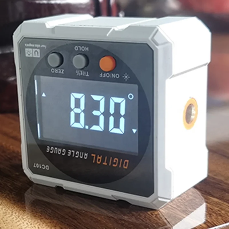 Professional Protractor Digital Inclinometer Angle Measurement Box\ USB Rechargeable Inclinometer MagneticS Base