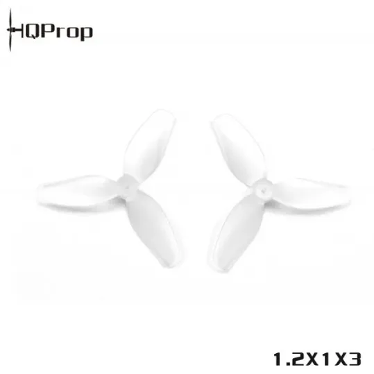 HQ Prop Ultralight 1.2x1x3 31mm 3 Blade Propellers PC Material 0.15g 3.8mm Hub 1mm Shaft for Tiny Whoop Micro FPV Quad
