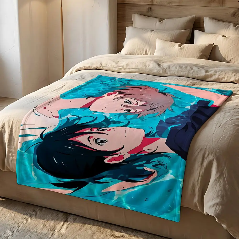 Anime Movie The Stranger by the Shore Throw Short Plush Throw Blanket Soft Skin-Friendly Multi-Scene Home Office