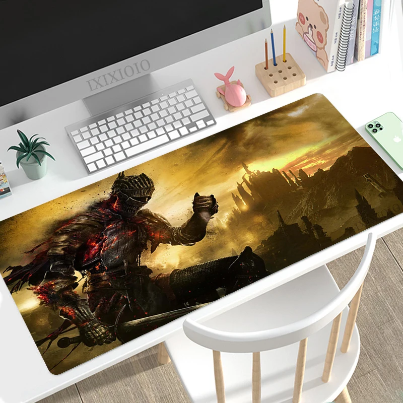 Dark Souls Mouse Pad Gamer XL Computer New Mousepad XXL Mouse Mat Non-Slip Office Carpet Computer Desktop Mouse Pad Mouse Mat