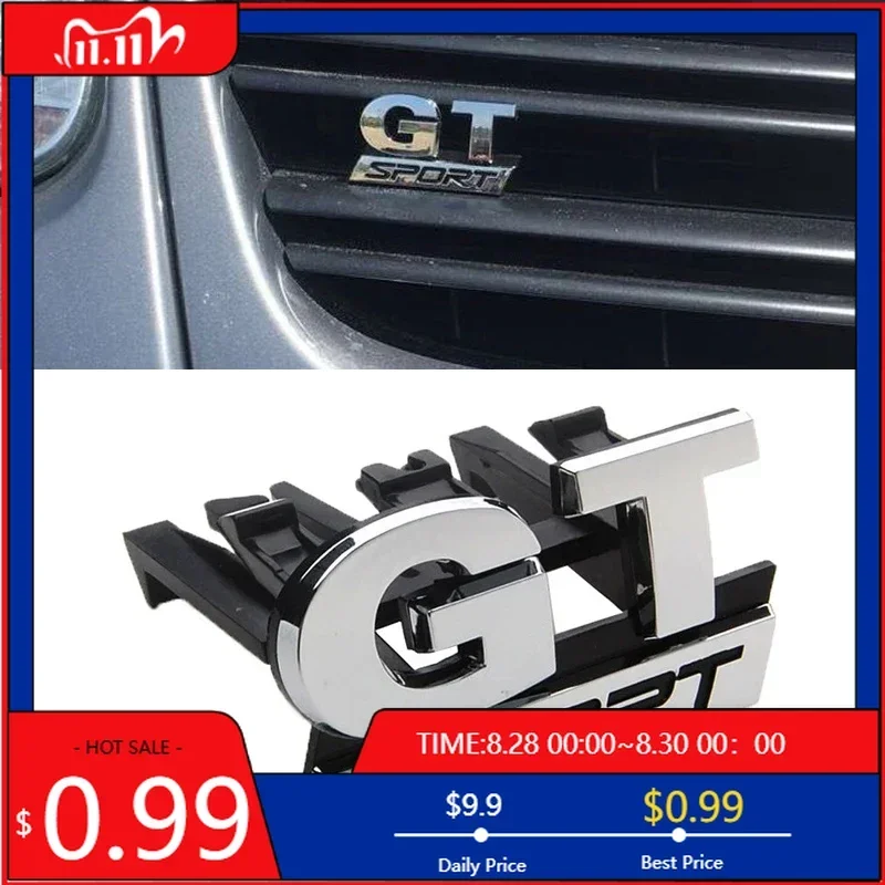 

Наклейка-эмблема на решетку радиатора GT SPORT из ABS-пластика для Volkswagen VW Polo Golf 5 Passat B5 Touran