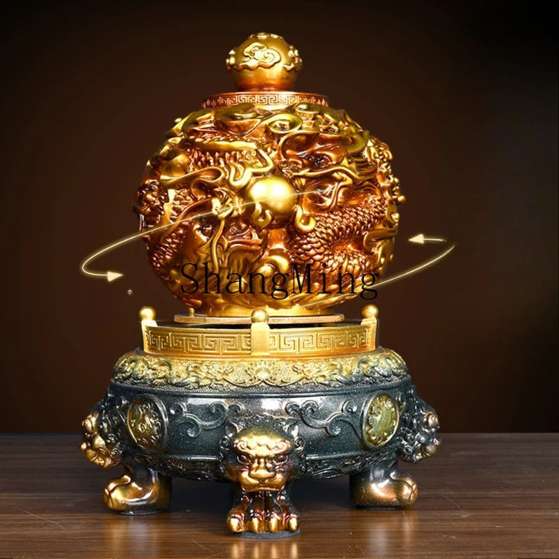 

FG Jiuzhuan Qiankun Ding ornament attracts wealth, time comes and goes, living room entrance boss office decoration opens