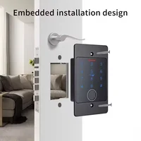 Tuya Wifi Fingerprint Access Control Keypad Embedded Installation Metal Standalone Waterproof Backlight Door Opener Reader+Case 3