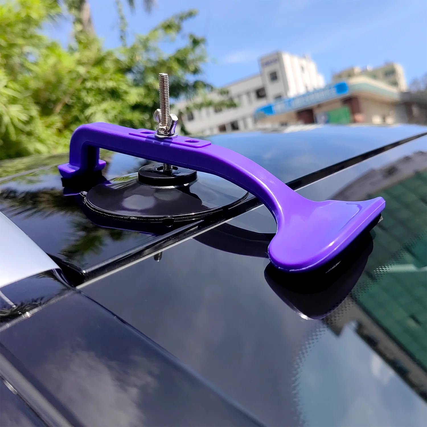 Verbessertes 6-teiliges Saugnapf-Klemmset für die Reparatur von Cabrio-Glas-Windschutzscheiben, Klebeklemmset mit Schwammpad. – Detail 2
