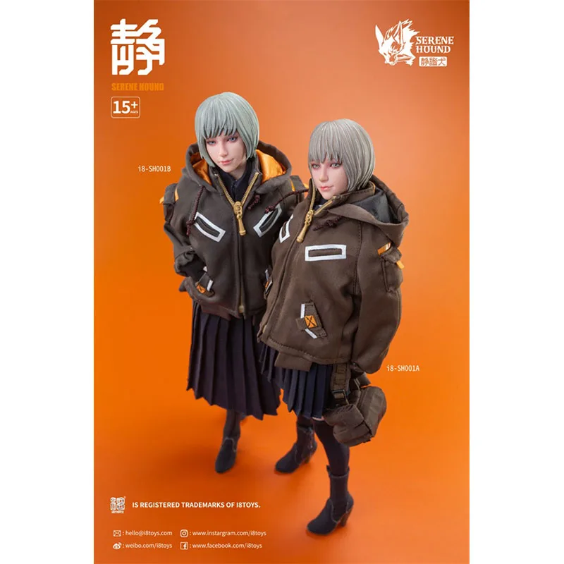 In Stock Original I8 Toys I8-SH001A I8-SH001B 1/6 NEW CLOTHES Serene Hound Female Soldier Action Models Parts-Combat Jacket