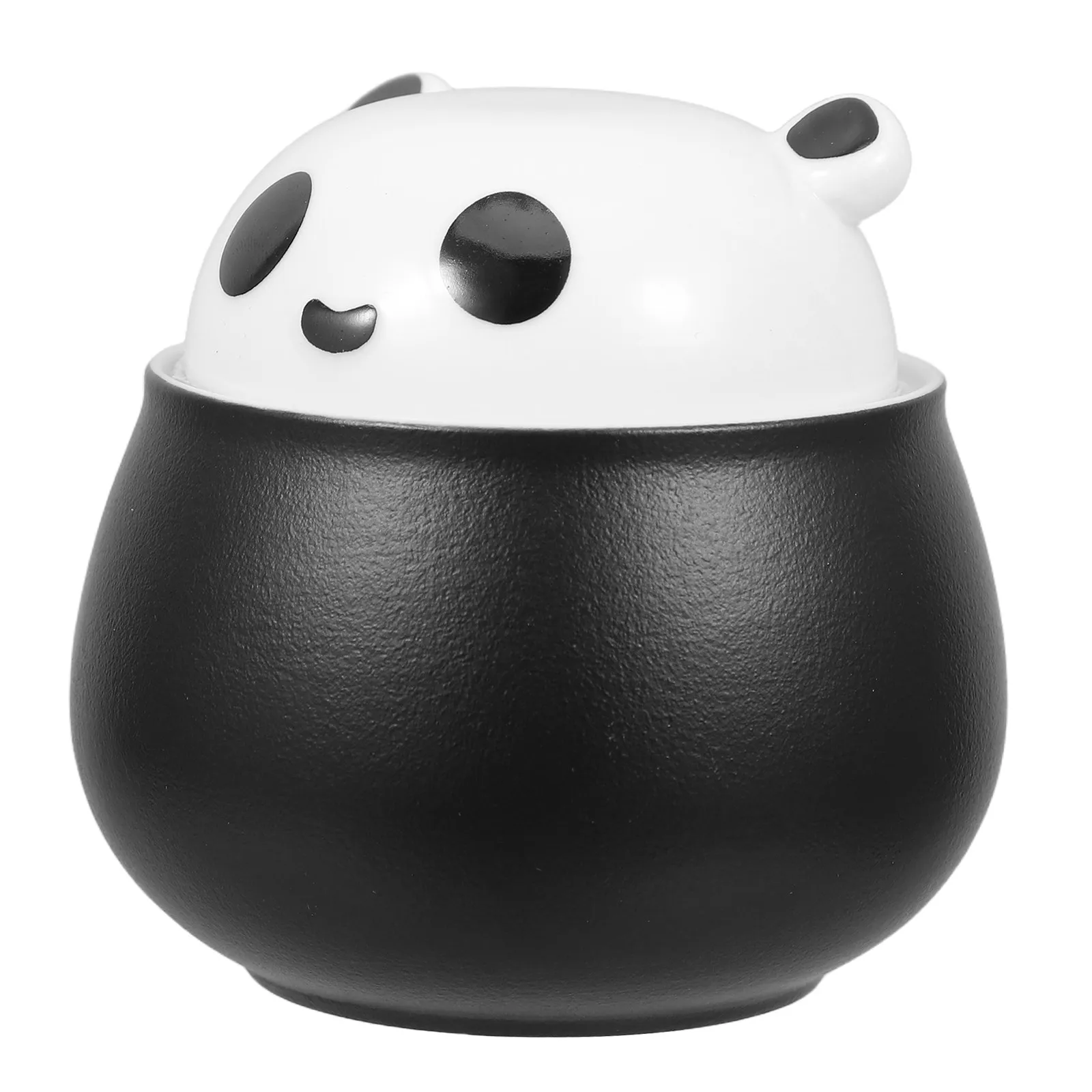Small Panda Ceramic Tea Container Sealed Freshness Preserving Jar for Tea Coffee Candy Nuts Sugar Condiments Kitchen Home Office
