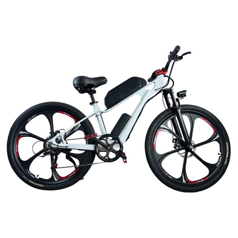 

48V Brushless Central Motor Retro 7-Speed Electric Mountain Bike, Aluminum Frame for Off-Road & Snow Riding