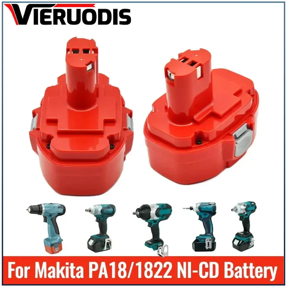 

Аккумулятор для Makita 18 в 4800/6800/9800/12800 мА · ч, совместим с PA12 PA14 PA09 PA18 9100 1220 1420 1435 6270D 6280D