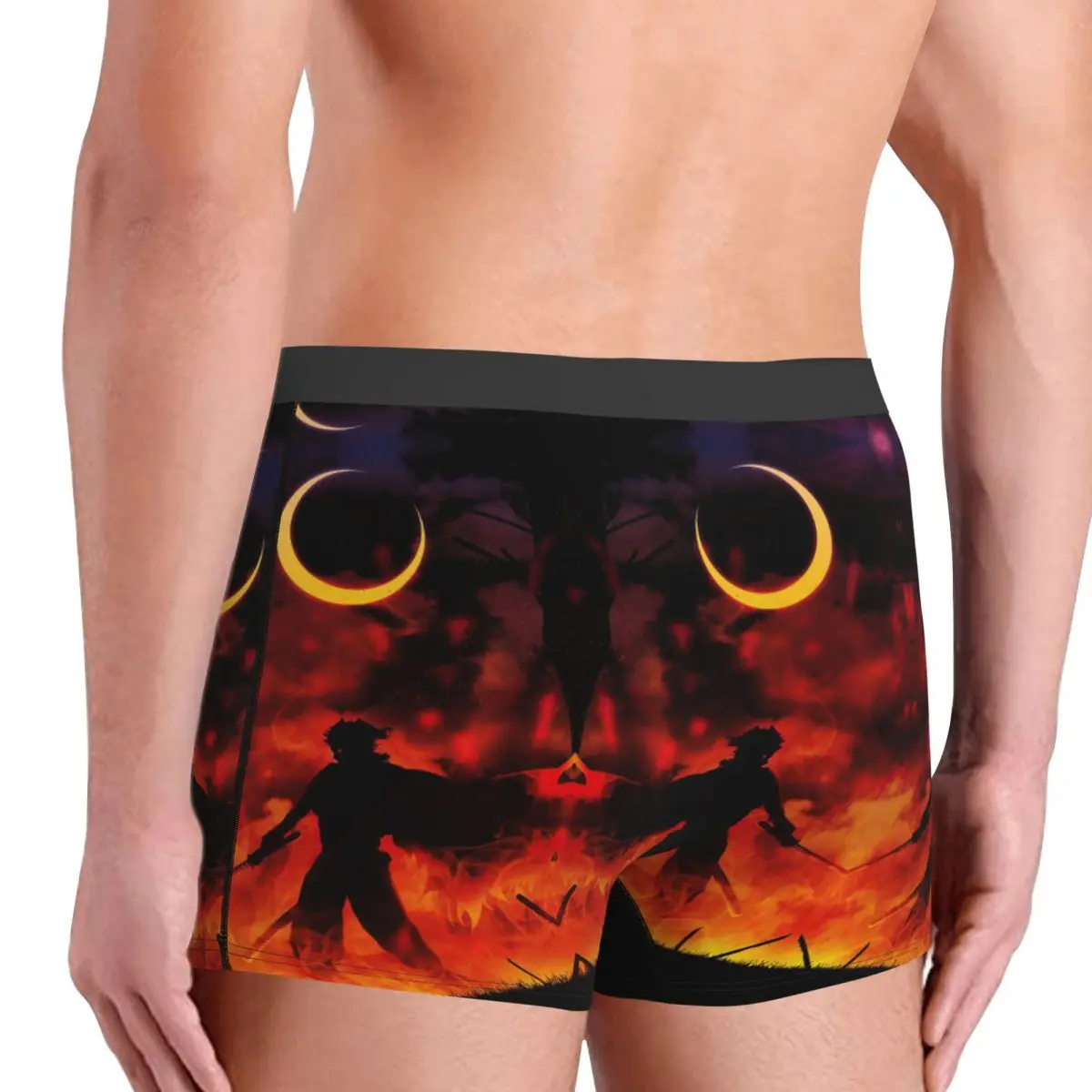 Men's Special Demon Slayer Underwear, Kimetsu No Yaiba Boxer Briefs, Roupa Interior Altamente Respirável, Shorts Estampados em 3D, Qualidade Superior, Idéia Presente