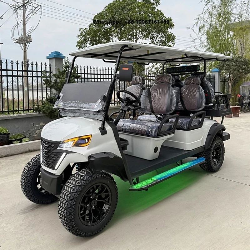 Lifted Lithium Battery Golf Cart 6 Seater New 4 Wheel Electric Club Car Golf Cart for Sale LXM