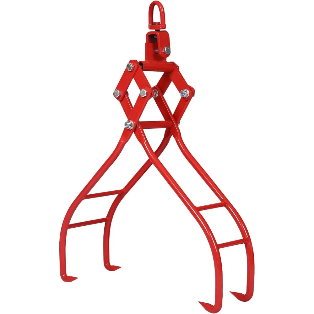 

Heavy-Duty Log Lifting Grapple Claws for Timber Handling with Swivel Hook, Suitable for Trucks, Loaders, and Tractors