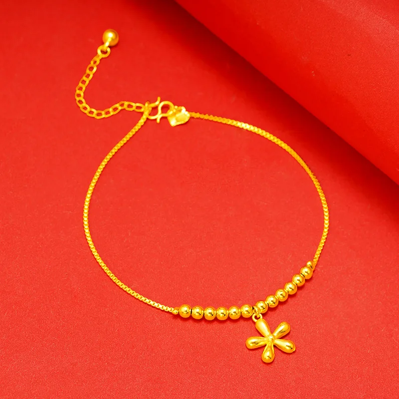 

Gold Plated Flower Anklets Barefoot Crochet Sandals Foot Jewelry Leg New Anklets on Foot Ankle Bracelets for Women Leg Chain