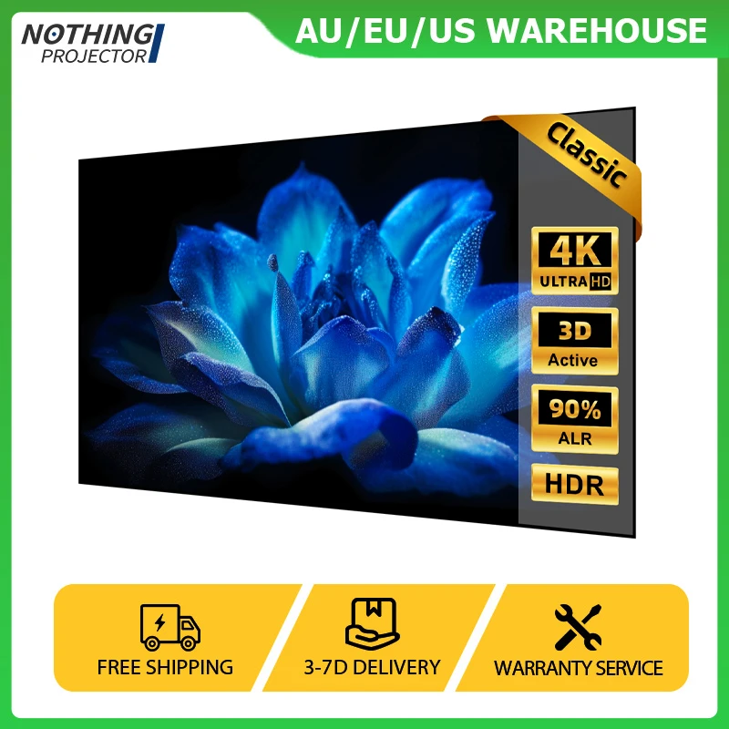

NothingProjector 100-120''Classic Series ALR Projector Screen CLR 4K UHD For Ultra-Short Throw Projector