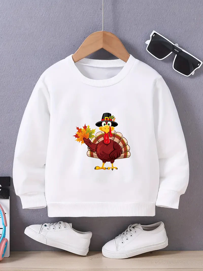 Fashionable boys Girls' Sweatshirt with Round Neckline Creative Letter Graphics  Parties spring Fall New Fit Leisure sports