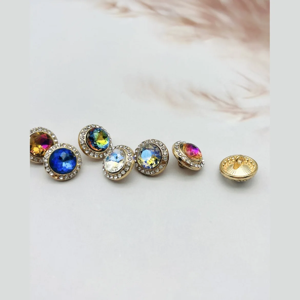 Fashion Diamond Decorative Buckle Creative Sewing 10PCS/Lot Suit Chiffon Skirt Rhinestone Buttons For Needlework