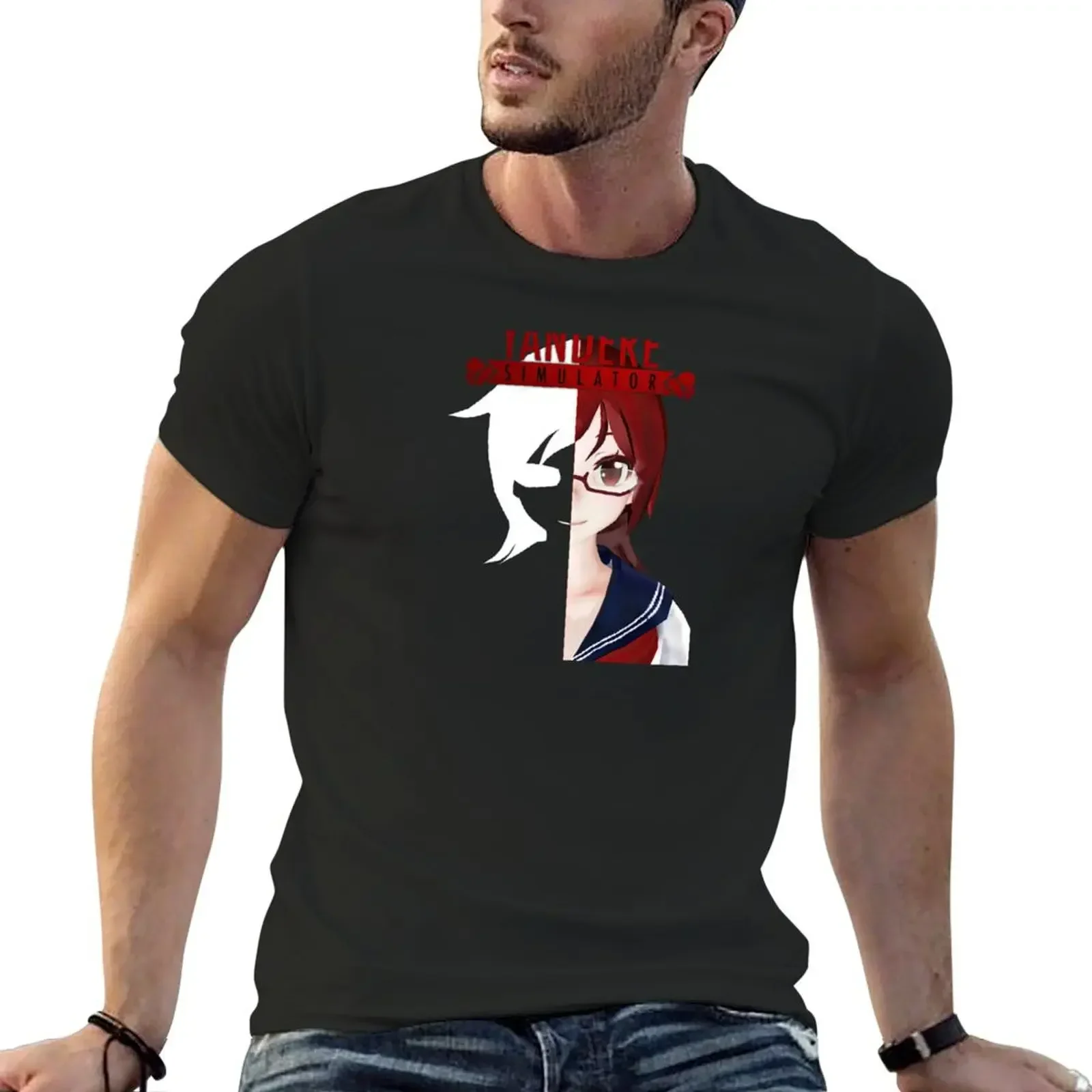 Yandere Simulator manga T-Shirt summer top hippie clothes aesthetic clothes tops luxury clothes men