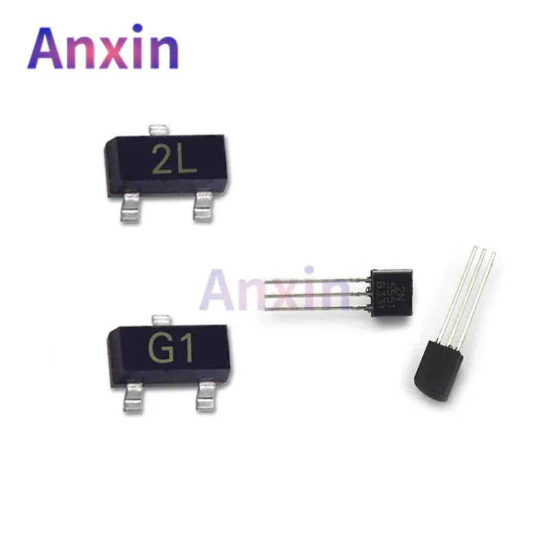 

100PCS 2N5401 2N5551 MMBT5401 MMBT5551 2L G1 TO-92 SOT-23 PNP NPN 160V 150V 600mA MMBT5401LT1G MMBT5551LT1G DIP SMD Transistors