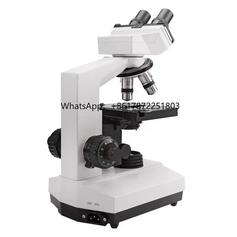 

Medical Laboratory Biological Microscope 4X 10X 40X Optical Binocular Microscope for Hospital and Education Use