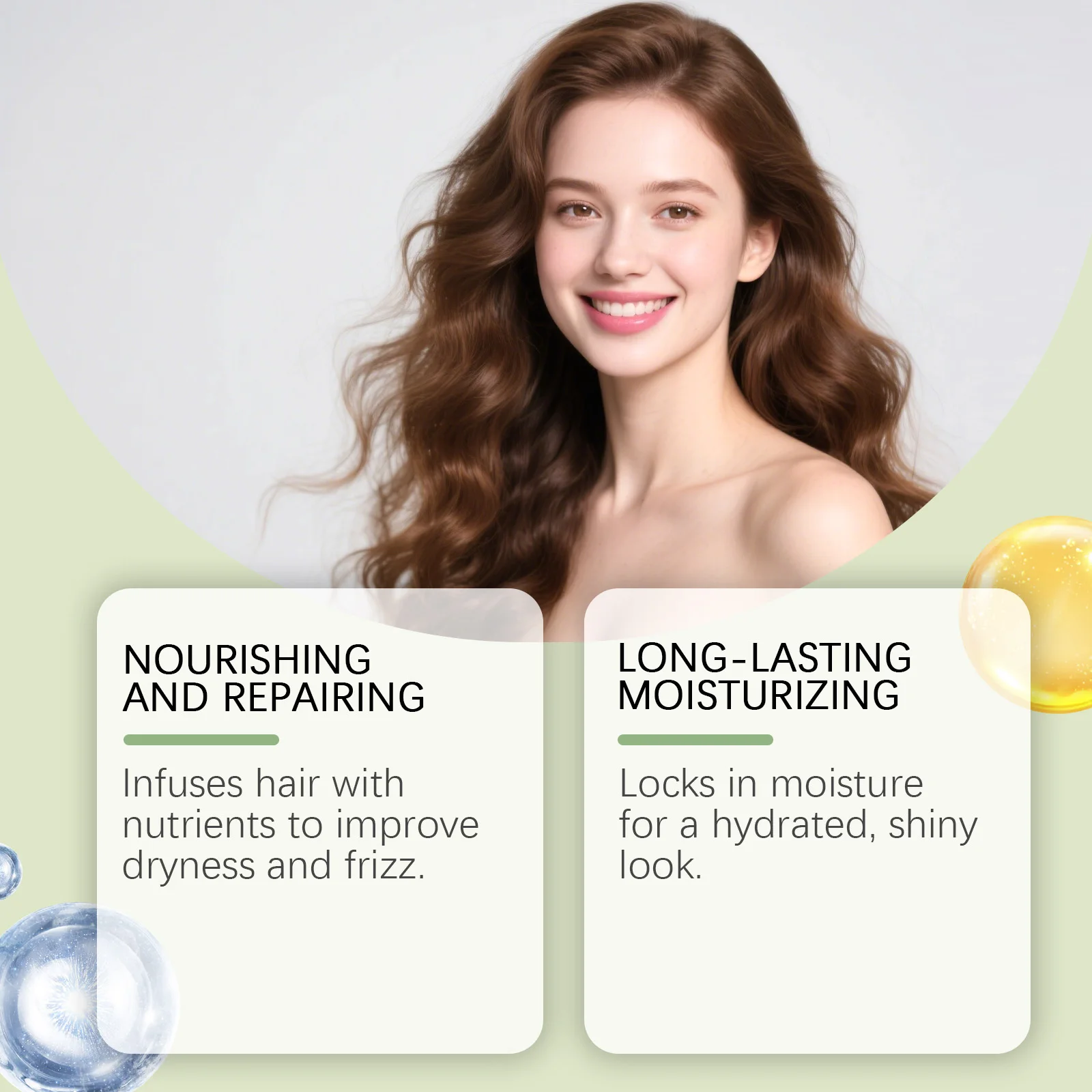 

Batana Oil Hair Conditioner Hair Growth Repair Split End Frizzy Hair Smoothing Nourishing Straight Hair Fuller Thicker Hair Care