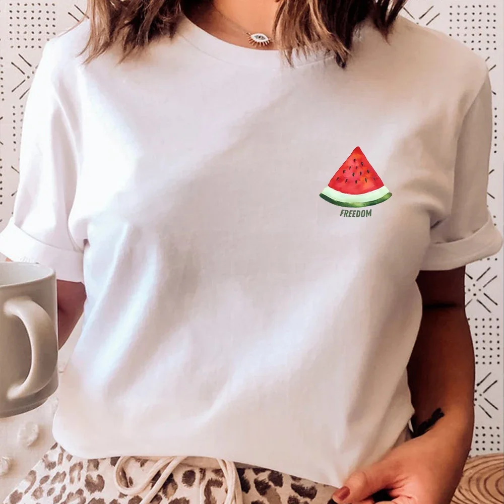 Funny Freedom Watermelon T-shirt You Will Never Walk Alone Shirt  Graphic  Cute   Unisex High Quality Cotton