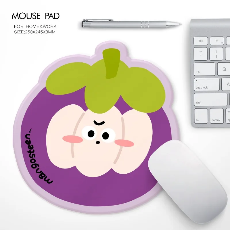 New Cartoon Shaped Fruit Office Computer Mouse Pad INS Style Dopamine Color Water Resistant Dirt Non-slip