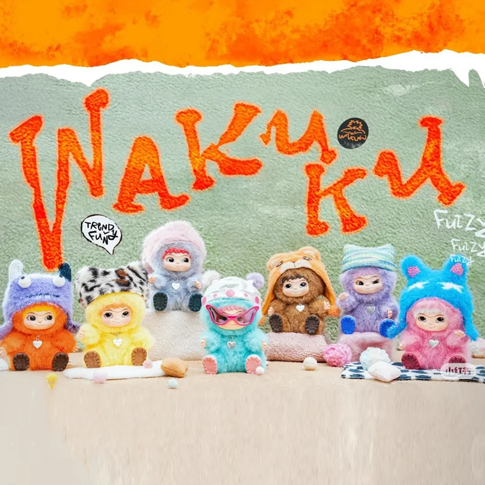 

Wakuku Fox & Bunny Trickor Treat Blind Box Cute Wakuku Фигурка Mystery Box Fox Bunny Аниме Кукла Брелок Сюрприз Сумка Игрушка