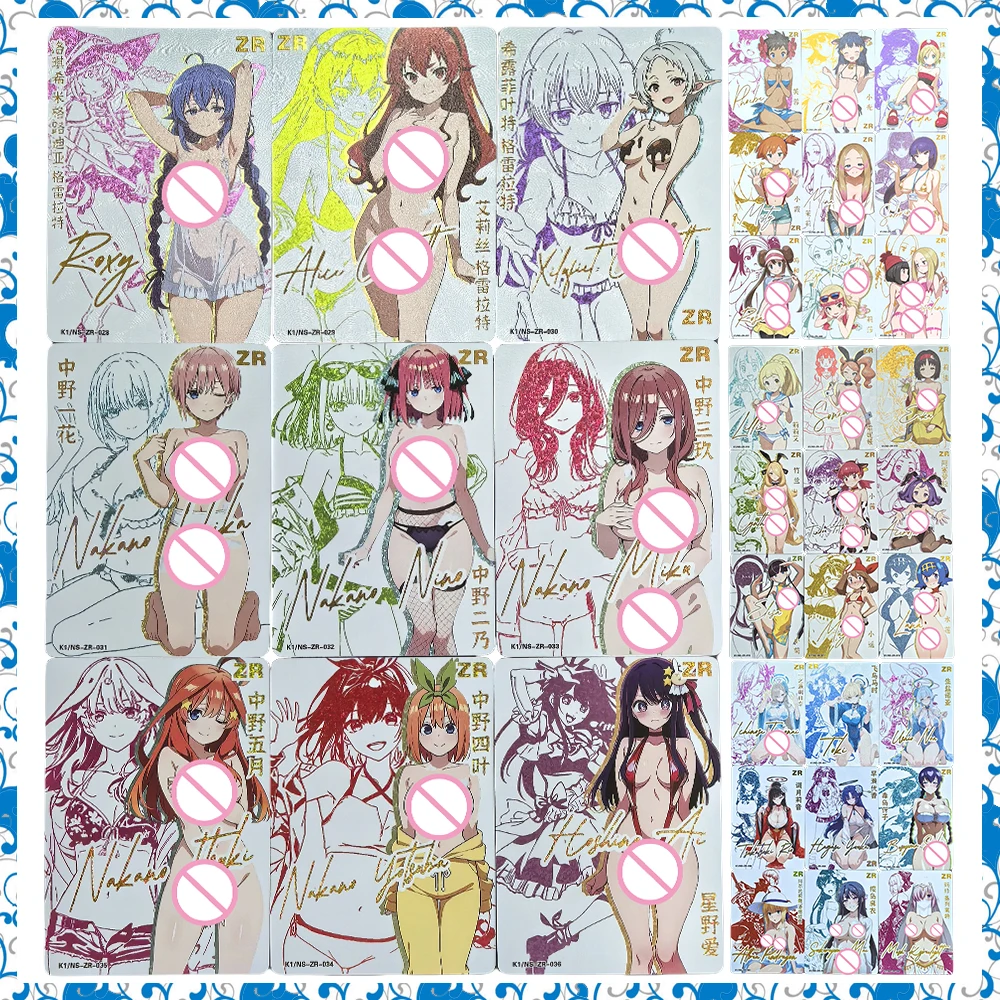 

Коллекционные карты DIY ACG Goddess Stories Аниме Nakano Ichika Nino Itsuki Hoshino Ai Roxy Игры Игрушки Праздничные подарки на день рождения