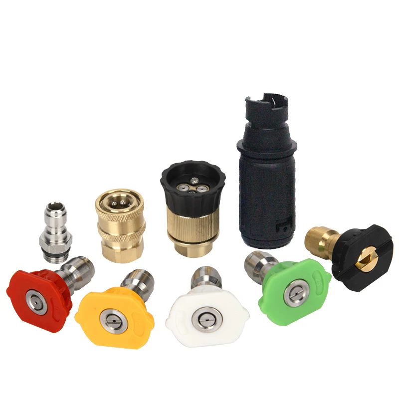 

Форсунка для мойки высокого давления Форсунка для пистолета под давлением Ленс для мытья Секториальная распылительная насадка для мойки автомобиля Быстрый разъем