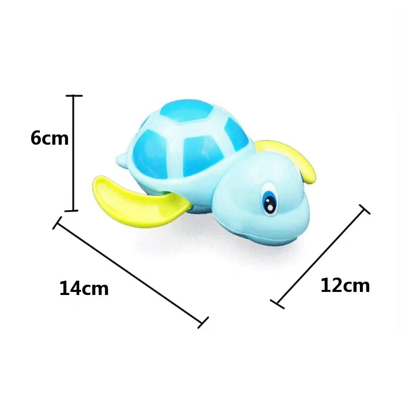 Singola vendita Cute Cartoon Animal Tortoise Classic Baby Water Toy Infant Swim Turtle catena arrotolata Clockwork Kids Beach Bath Toys