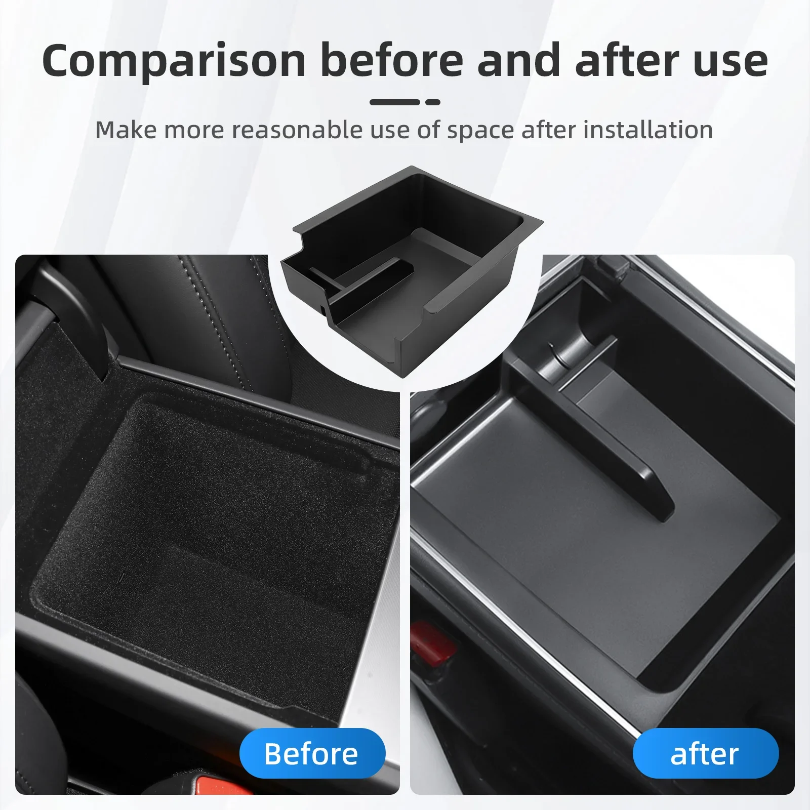 Center Console Bandejas para Tesla Modelo 3 Y, Sob O Assento Caixa De Armazenamento, Braço Escondido Caixas, Suporte De Copo, Highland Organizador, Acessórios