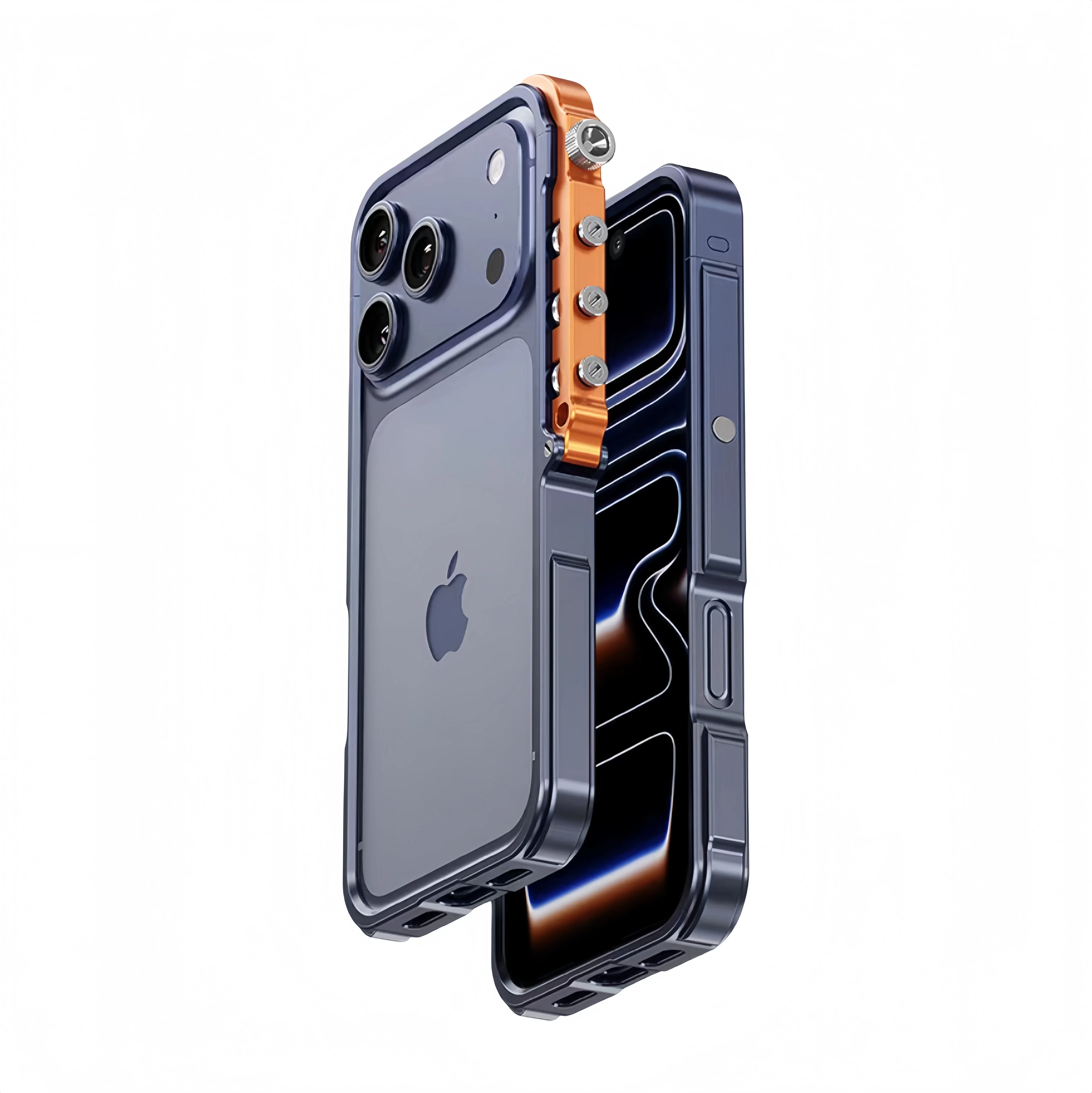 

Case For iPhone 17 Air 14 15 16 13 Pro Max Plus Cyberpunk Punk Heat Dissipation Shockproof Bumper Metal Aluminum Alloy Frame