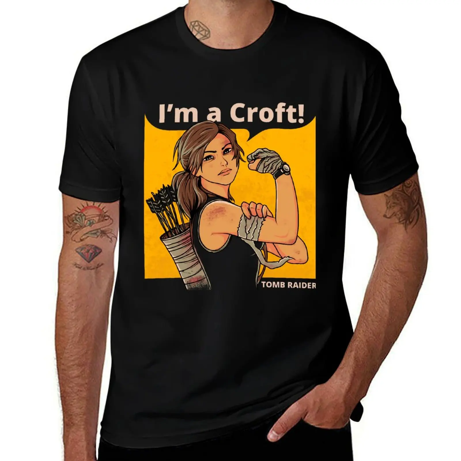 I_m A Croft! Yrr353 T-Shirt shirts graphic tee baggy shirts cute tops oversized graphic tee T-shirt men