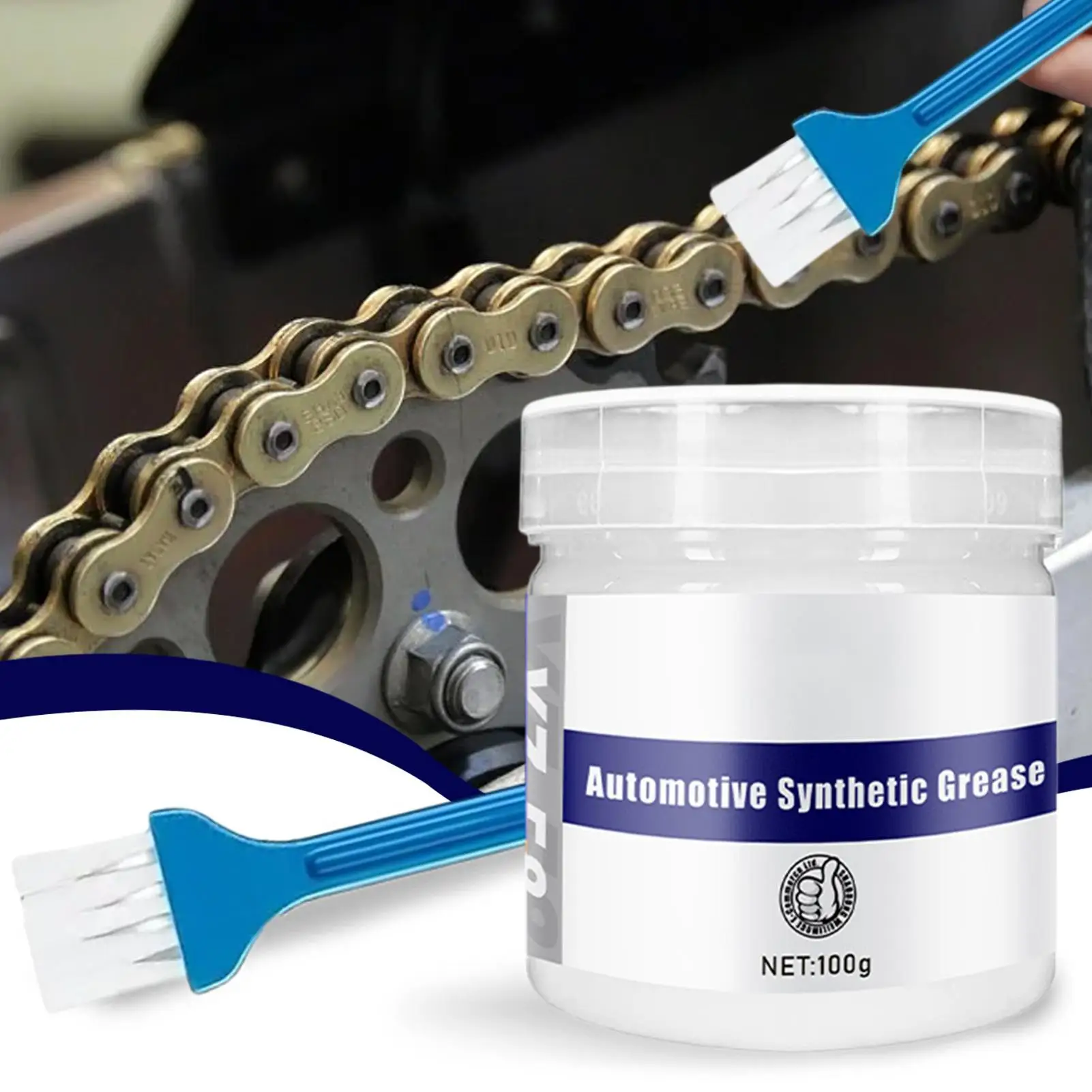 

100g Multi-Purpose Car Sunroof Grease High Temperature Noise Reduction Lubricant for Garage Door Hinge Rail Reel Lock