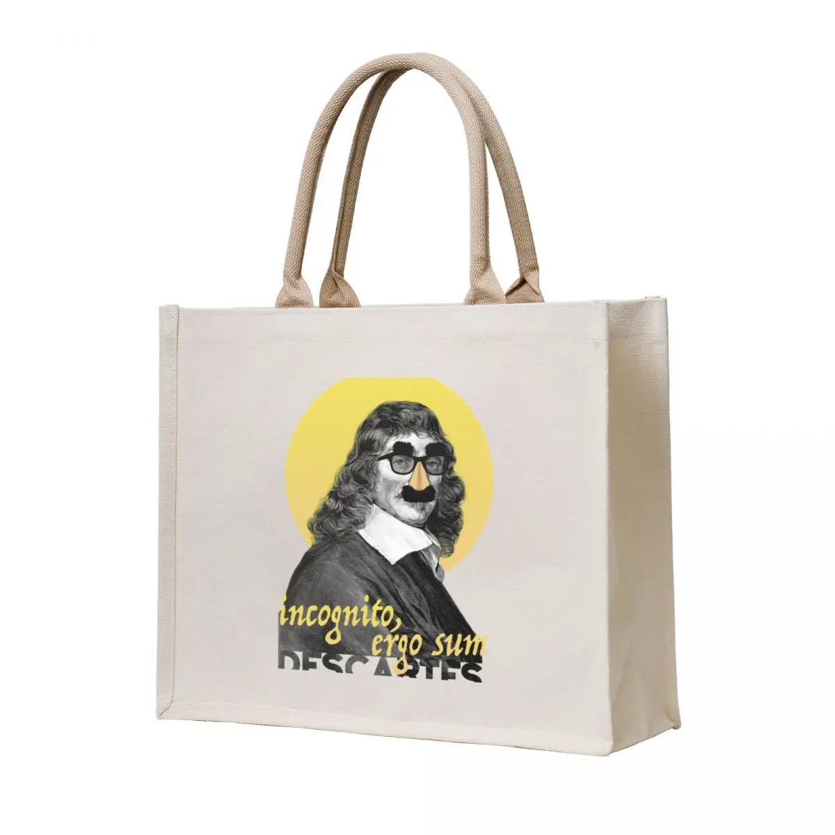 

Incognito, Ergo Sum - Descartes (Version 2) Tote Bag Cloth bags Gift bag tote bag university